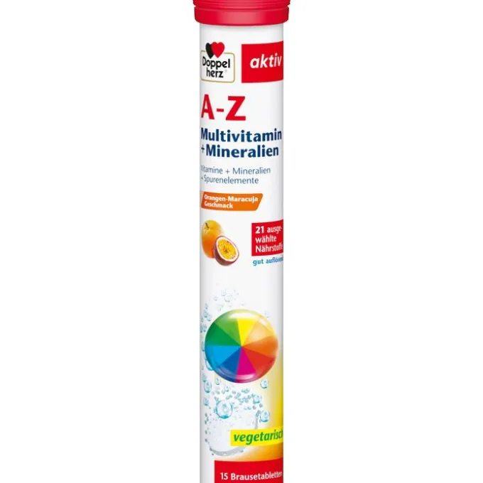 DOPPELHERZ A-Z Multivitamin+Mineralien Brausetabl. 15 Stück