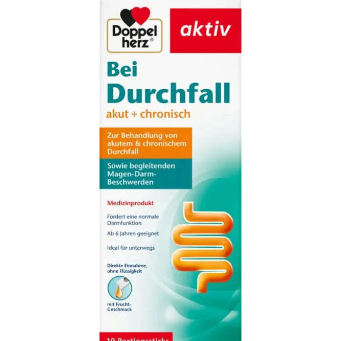 DOPPELHERZ Bei Durchfall flüssig Sticks 10 St