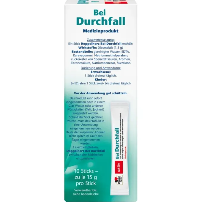 DOPPELHERZ Bei Durchfall flüssig Sticks 10 St
