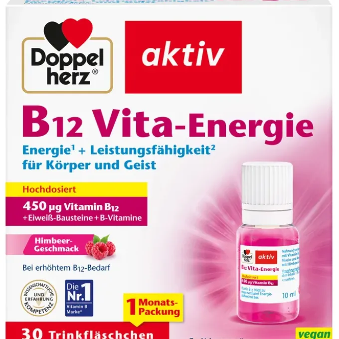 DOPPELHERZ B12 Vita-Energie Trinkampullen 30 Stück