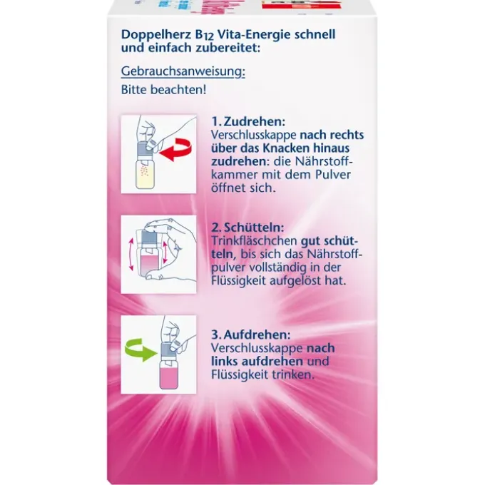 DOPPELHERZ B12 Vita-Energie Trinkampullen 30 Stück