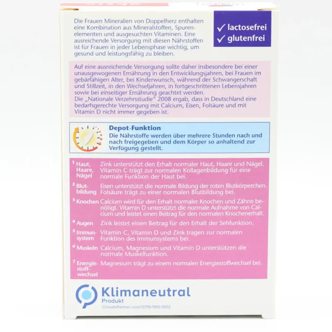 DOPPELHERZ Frauen Mineralien+Kollagen Depot Tabl. 30 Stück