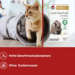 DOPPELHERZ für Tiere Anti-Hairball Complex Katzen 25X10 g