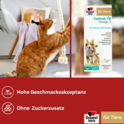 DOPPELHERZ für Tiere Gelenk Öl f.Hunde/Katzen 250 ml
