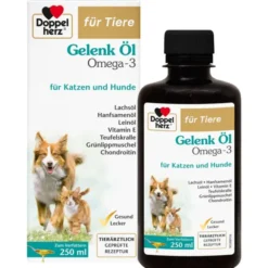 DOPPELHERZ für Tiere Gelenk Öl f.Hunde/Katzen 250 ml