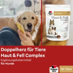 DOPPELHERZ für Tiere Haut&Fell Compl.Chews f.Hunde 30 Stück