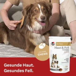DOPPELHERZ für Tiere Haut&Fell Compl.Chews f.Hunde 30 Stück