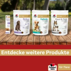 DOPPELHERZ für Tiere Haut&Fell Compl.Chews f.Hunde 30 Stück