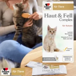 DOPPELHERZ für Tiere Haut&Fell Compl.Port.B.f.Kat. 25 Stück