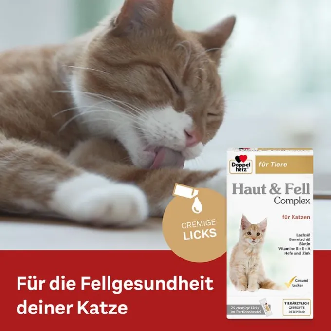DOPPELHERZ für Tiere Haut&Fell Compl.Port.B.f.Kat. 25 Stück
