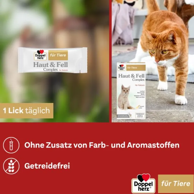 DOPPELHERZ für Tiere Haut&Fell Compl.Port.B.f.Kat. 25 Stück