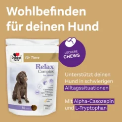 DOPPELHERZ für Tiere Relax Complex Chews f.Hunde 30 St