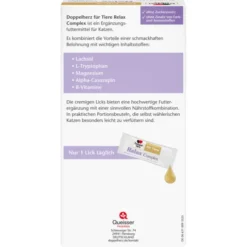 DOPPELHERZ für Tiere Relax Complex Port.Btl.f.Kat. 25X10 g