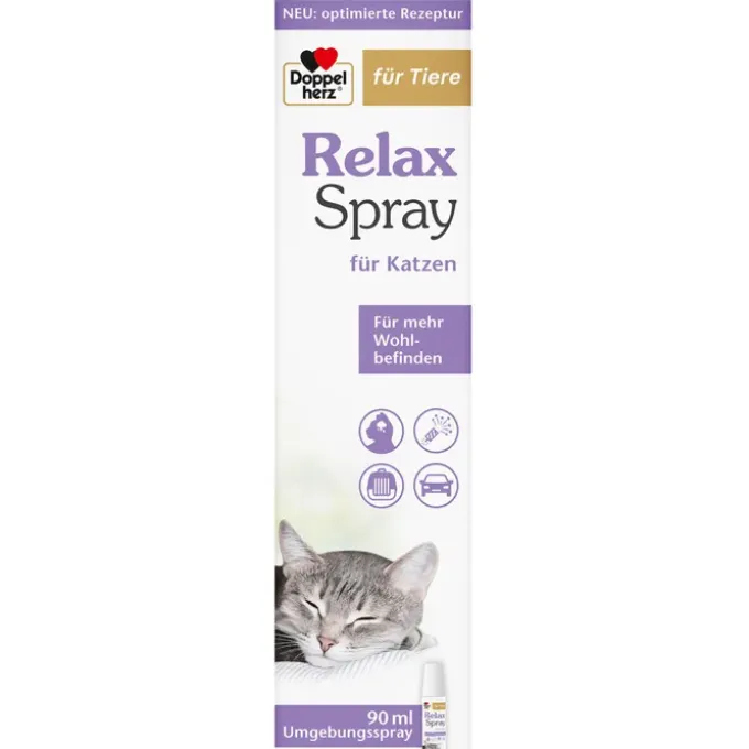 DOPPELHERZ für Tiere Relaxspray f.Katzen 90 ml