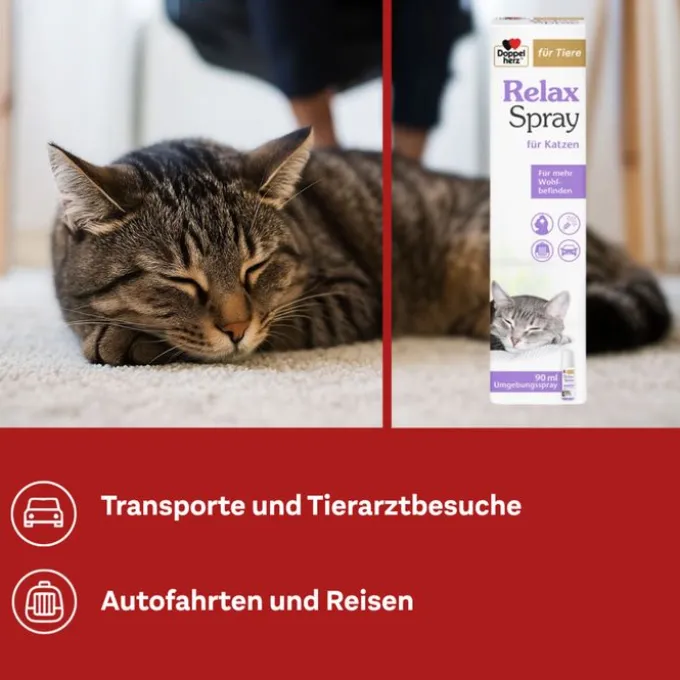 DOPPELHERZ für Tiere Relaxspray f.Katzen 90 ml