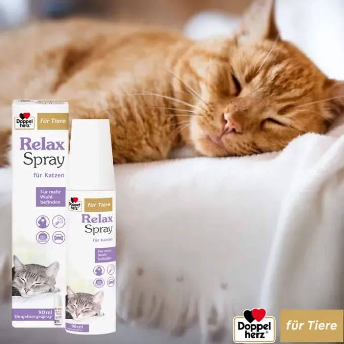DOPPELHERZ für Tiere Relaxspray f.Katzen 90 ml