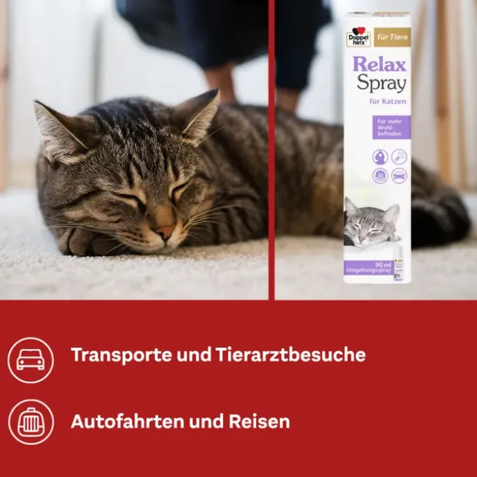 DOPPELHERZ für Tiere Relaxspray f.Katzen 90 ml