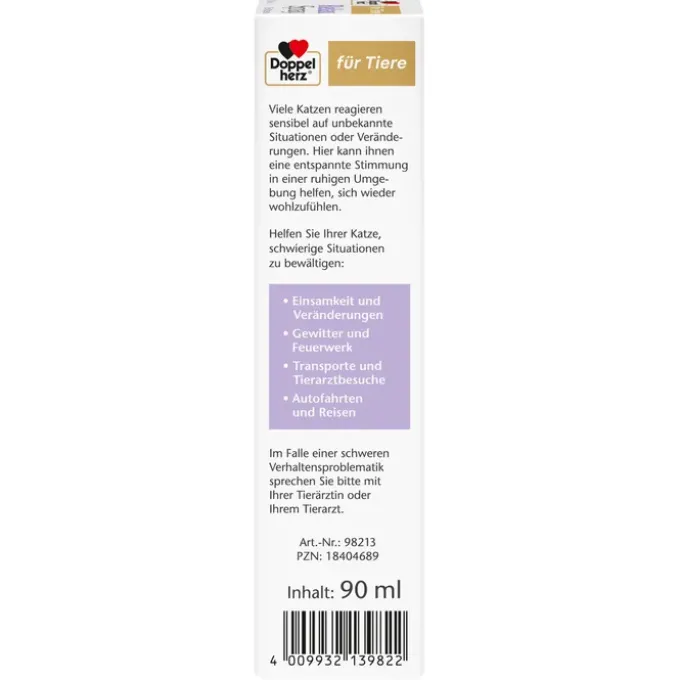 DOPPELHERZ für Tiere Relaxspray f.Katzen 90 ml