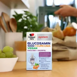 DOPPELHERZ Glucosamin 1000+Curcuma vegan syst.Kps. 60 Stück