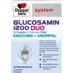 DOPPELHERZ Glucosamin 1200 Duo system Kombipackung 60 Stück