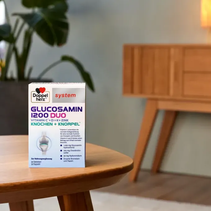 DOPPELHERZ Glucosamin 1200 Duo system Kombipackung 60 Stück