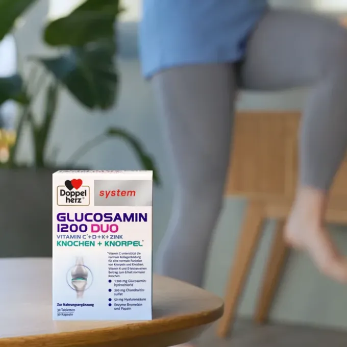 DOPPELHERZ Glucosamin 1200 Duo system Kombipackung 60 Stück