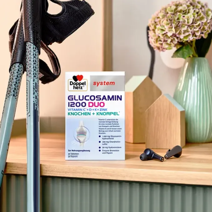 DOPPELHERZ Glucosamin 1200 Duo system Kombipackung 60 Stück