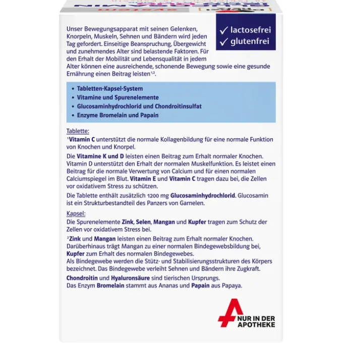 DOPPELHERZ Glucosamin 1200 Duo system Kombipackung 60 Stück