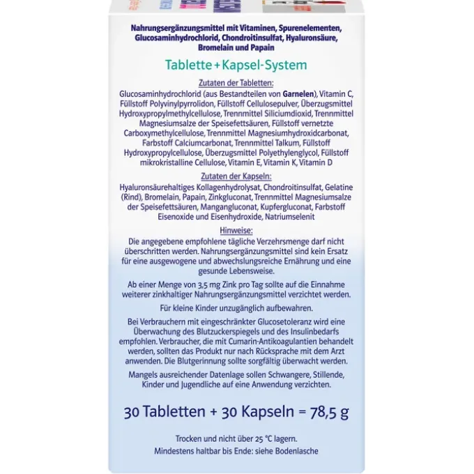 DOPPELHERZ Glucosamin 1200 Duo system Kombipackung 60 Stück