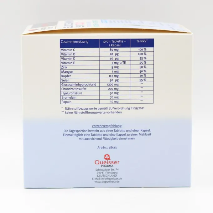 DOPPELHERZ Glucosamin 1200 Duo system Kombipackung 120 Stück