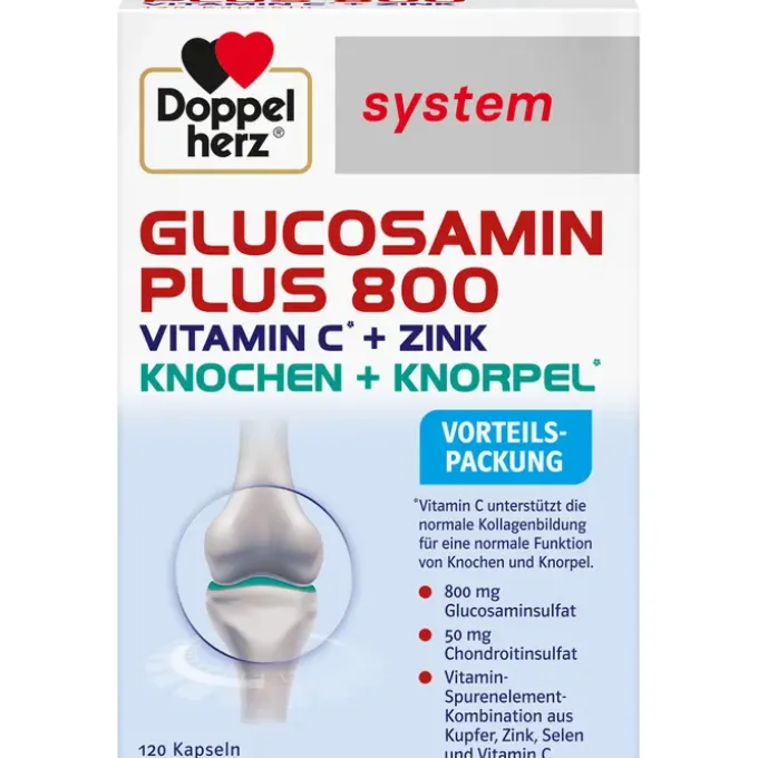 DOPPELHERZ Glucosamin Plus 800 system Kapseln 120 Stück