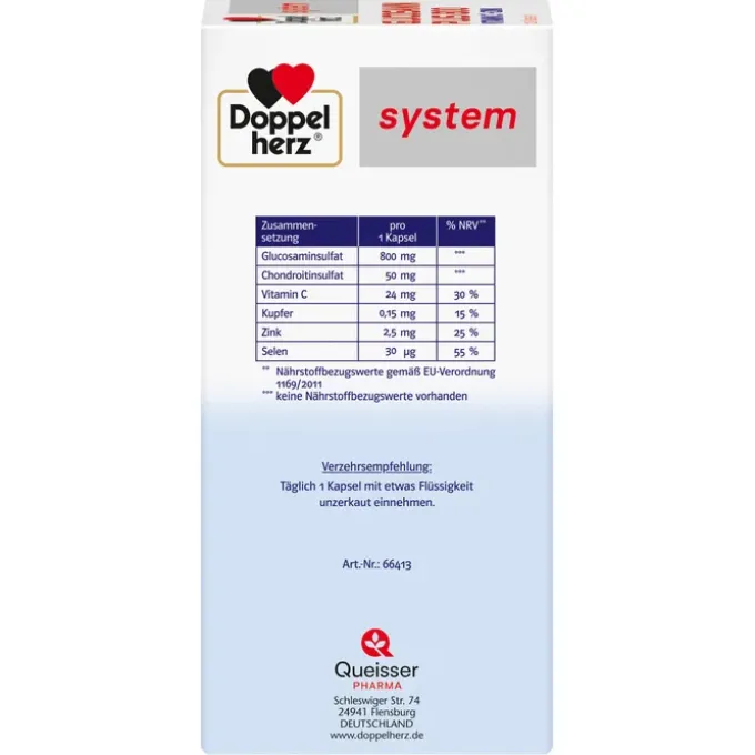 DOPPELHERZ Glucosamin Plus 800 system Kapseln 120 Stück