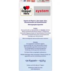 DOPPELHERZ Glucosamin Plus 800 system Kapseln 120 Stück