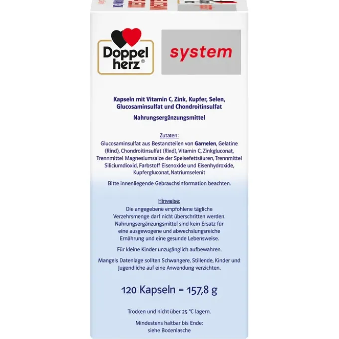 DOPPELHERZ Glucosamin Plus 800 system Kapseln 120 Stück