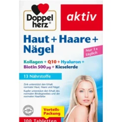 DOPPELHERZ Haut+Haare+Nägel Tabletten 100 Stück
