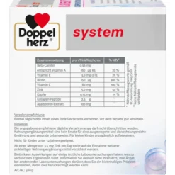 DOPPELHERZ Kollagen Beauty system Trinkfläschchen 30 Stück