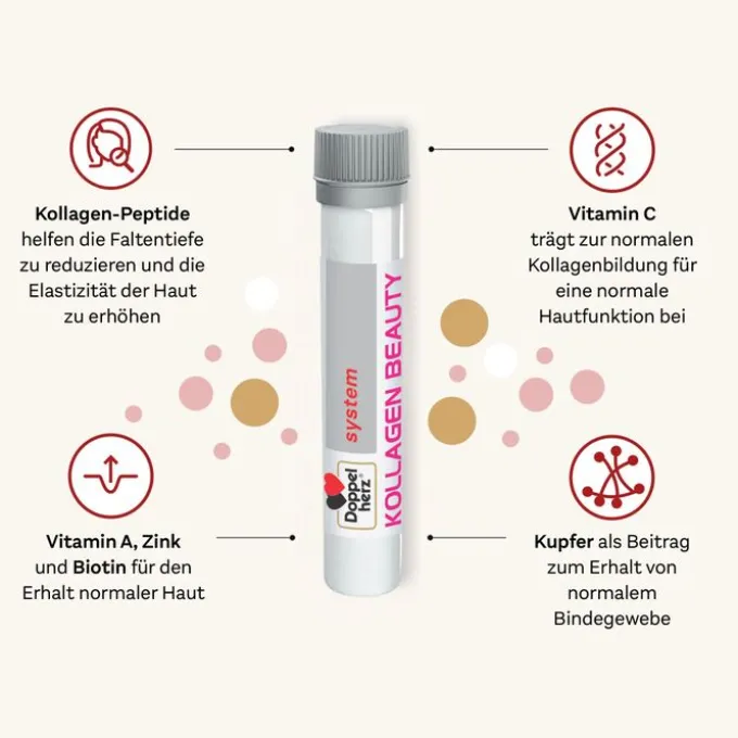 DOPPELHERZ Kollagen Beauty system Trinkfläschchen 10 Stück