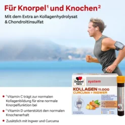 DOPPELHERZ Kollagen 11.000 Curcuma+Ingw.system TRA 30 Stück