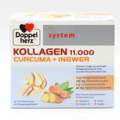 DOPPELHERZ Kollagen 11.000 Curcuma+Ingw.system TRA 30 Stück