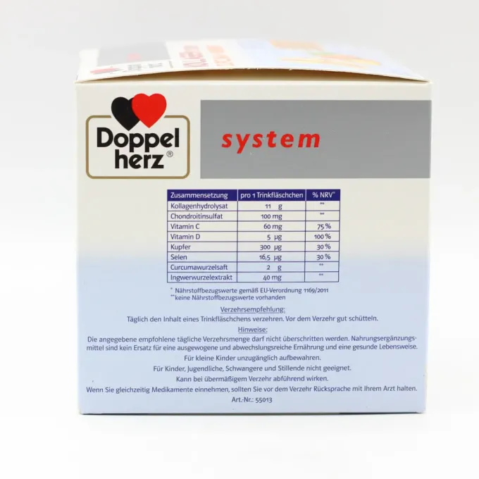 DOPPELHERZ Kollagen 11.000 Curcuma+Ingw.system TRA 30 Stück