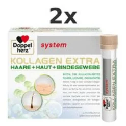 DOPPELHERZ Kollagen Extra system Trinkampullen Set 2x30St