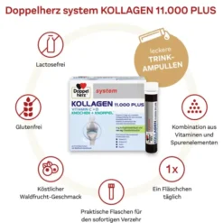 DOPPELHERZ Kollagen 11.000 Plus system Ampullen 30 Stück