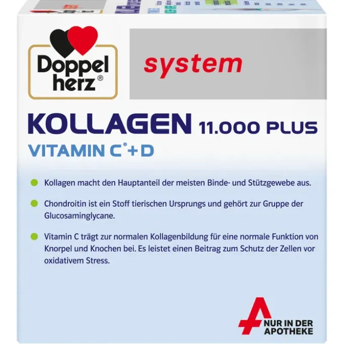 DOPPELHERZ Kollagen 11.000 Plus system Ampullen 30 Stück