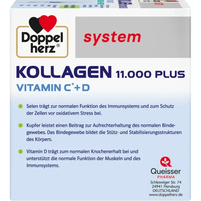 DOPPELHERZ Kollagen 11.000 Plus system Ampullen 30 Stück