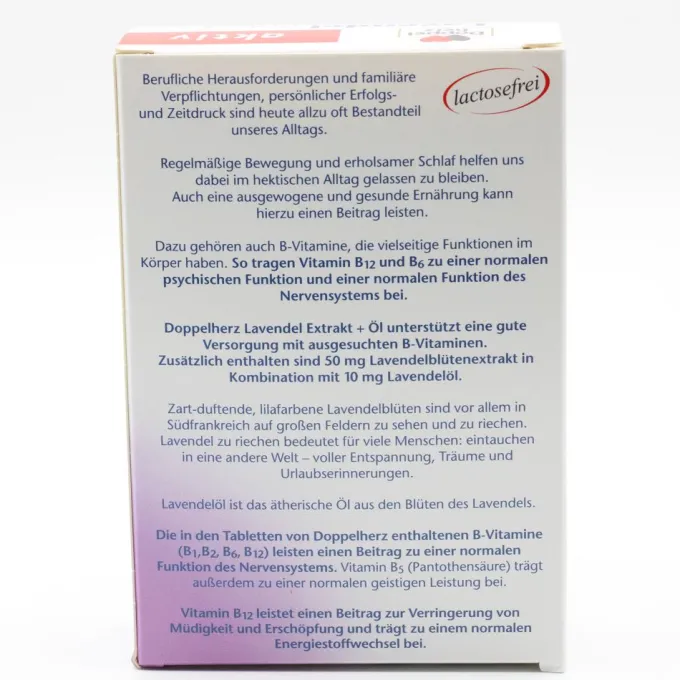 DOPPELHERZ Lavendel Extrakt+Öl Tabletten 30 Stück