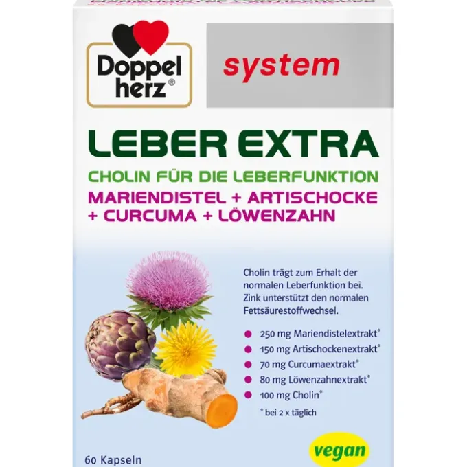 DOPPELHERZ Leber Extra system Kapseln 60 Stück