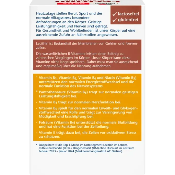 DOPPELHERZ Lecithin+B-Vitamine Kapseln 40 Stück