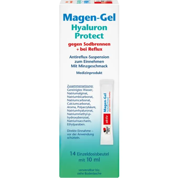DOPPELHERZ Magen-Gel Hyaluron Protect Dosierbtl. 14X10 ml