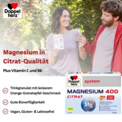 DOPPELHERZ Magnesium 400 Citrat system Brausetabl. 24 Stück
