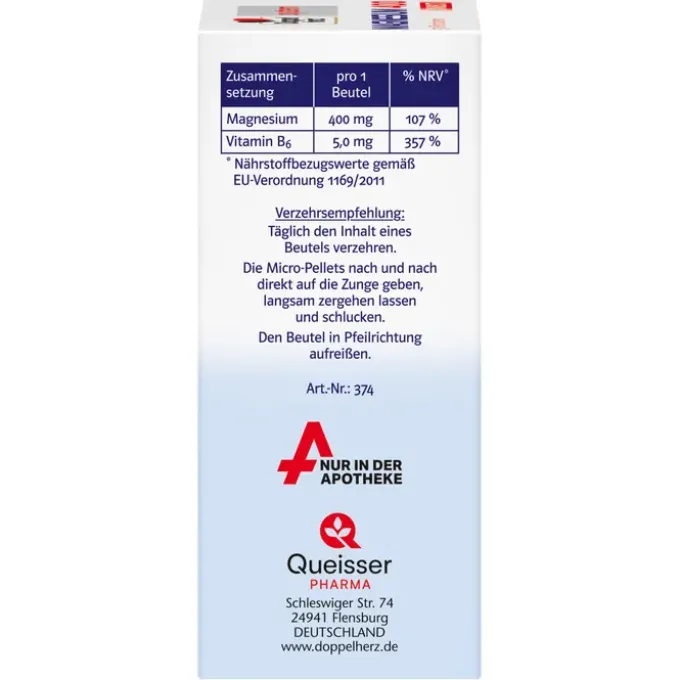 DOPPELHERZ Magnesium 400 DIRECT system Pellets 30 Stück